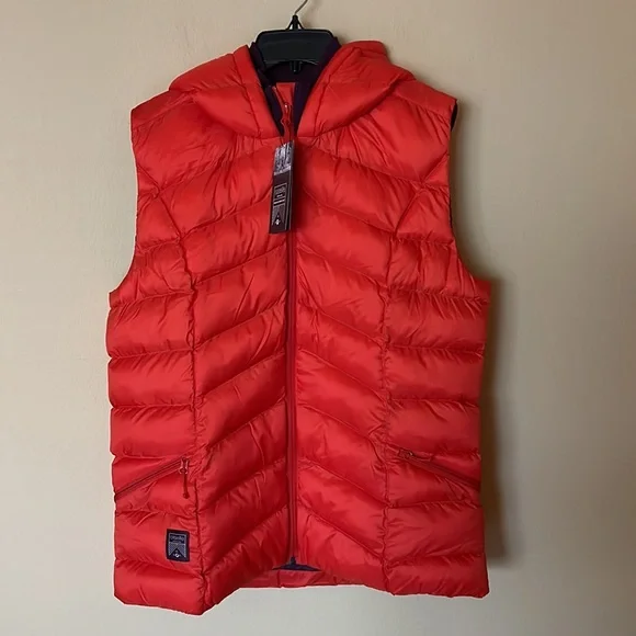 NWT Oiselle Puffy Bird Vest in Setting Sun - Picture 3 of 9